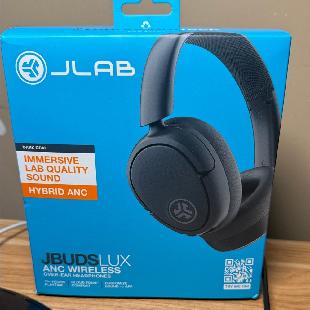 JLab JBuds Lux ANC Wireless Headphones - Dark Gray